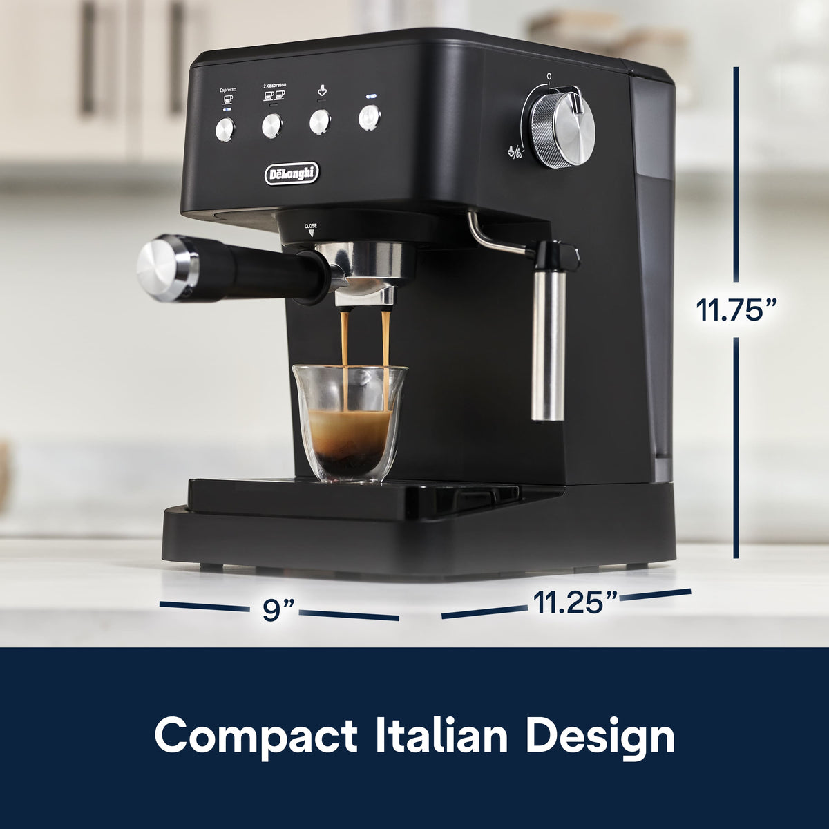 De'Longhi - De’Longhi Classic Espersso Machine - Matte Black