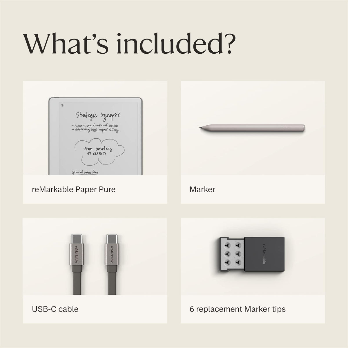 reMarkable - Paper Pure – 10.3” Paper Tablet and Marker - Gray