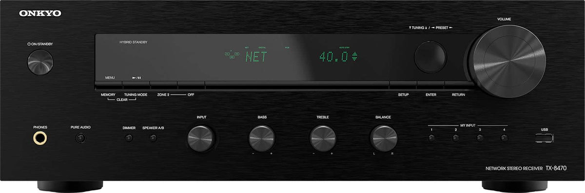 Onkyo - TX-8470 Stereo Receiver - Black