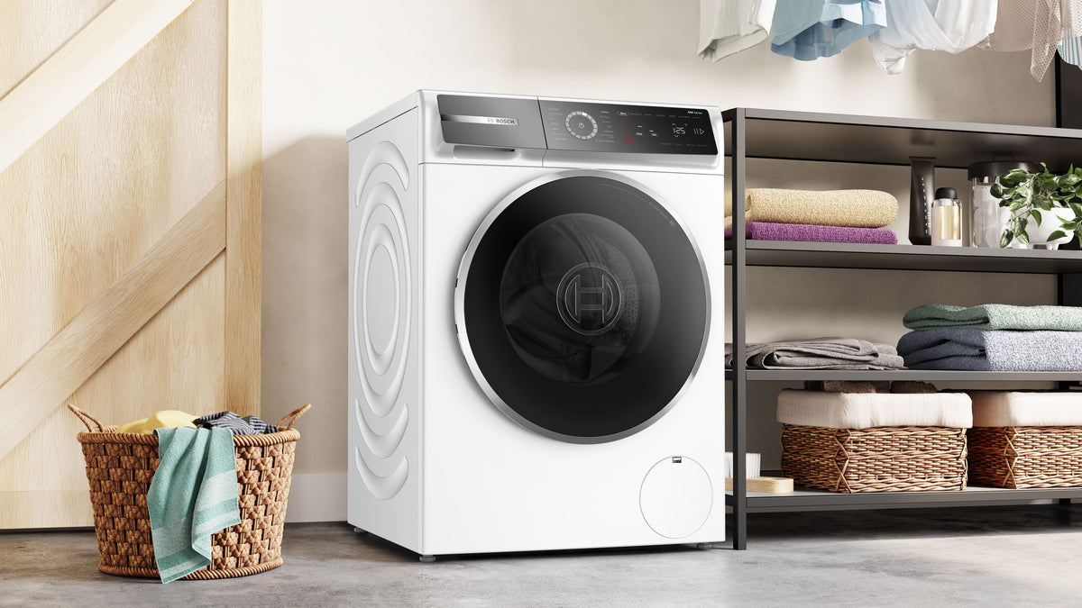 Bosch - 500 Series 2.4 Cu. Ft. High-Efficiency Stackable Smart Front Load Washer with 4D Wash System - White
