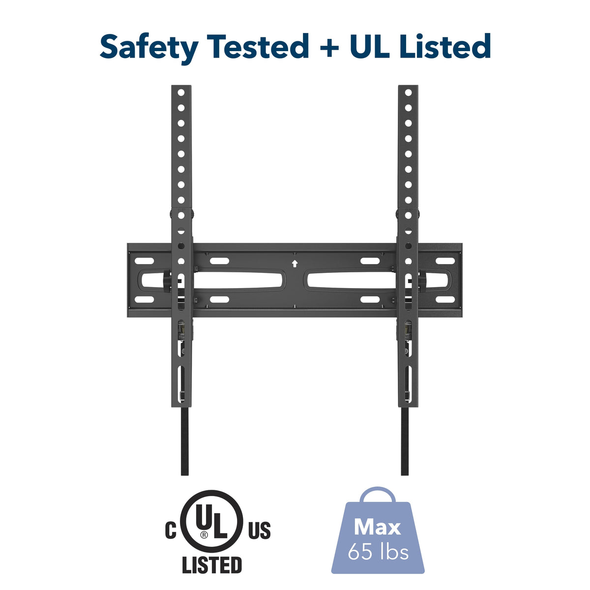 Insignia™ - Tilting TV Wall Mount for Most 19–55" TVs, Up to 65 lbs - Black