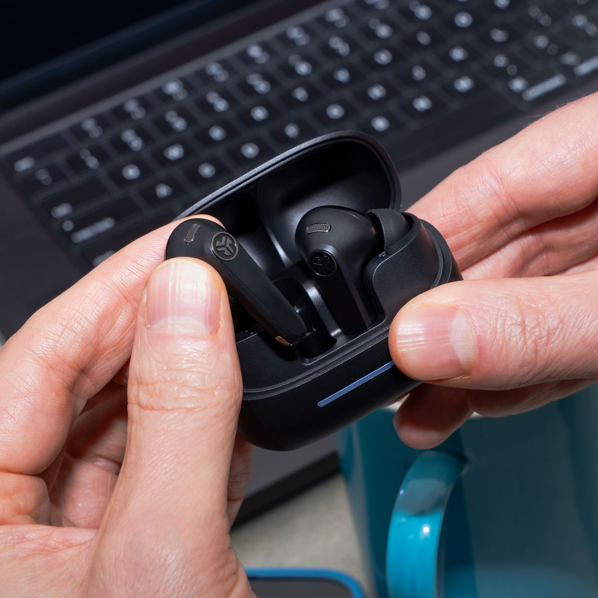 JLab - Jbuds Pods ANC True Wireless Earbuds - Black