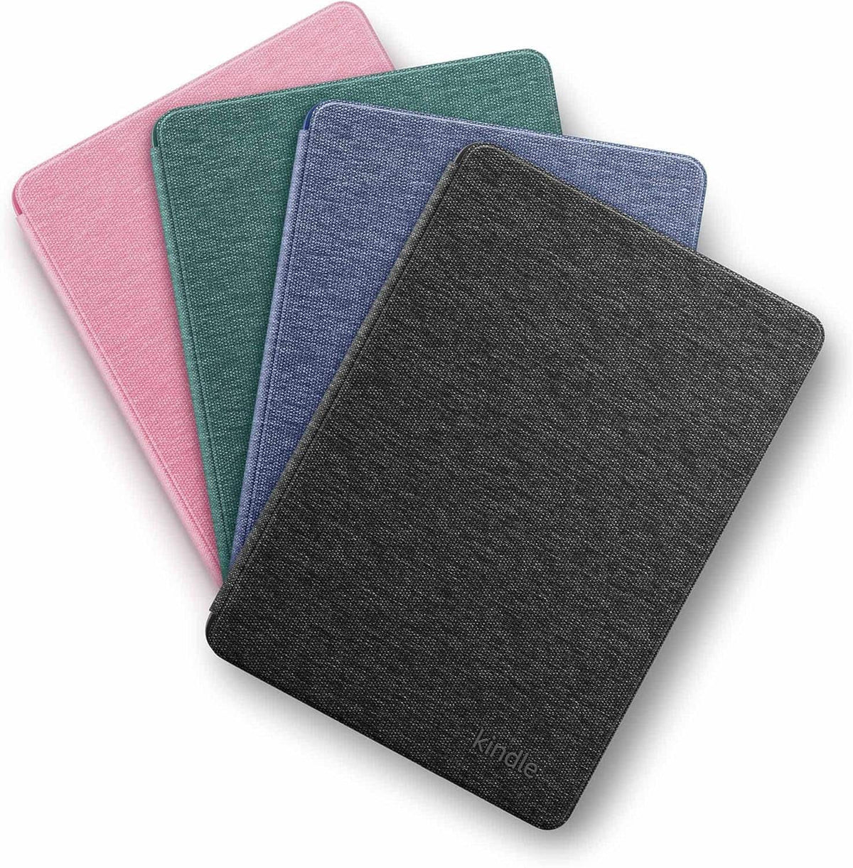 Amazon - Kindle Case, Thin and Lightweight, Foldable Protective Cover (does not fit Kindle Paperwhite or Colorsoft)- Fabric - Black
