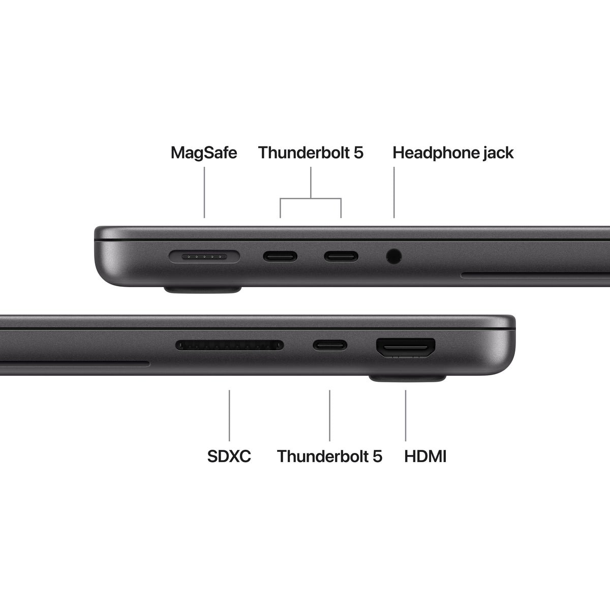 Apple - MacBook Pro 14-inch Laptop with PROLED XDR Touch Display - M5 Pro chip with 15-core CPU - 24GB Memory - 1TB SSD - Space Black