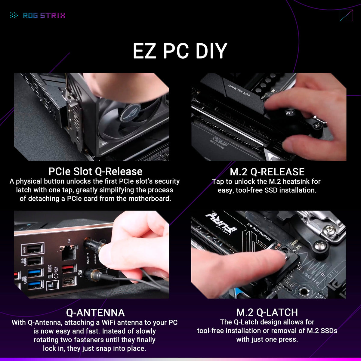 ASUS - ROG STRIX B850-F GAMING WIFI7 NEO (Socket AM5) AMD B850 ATX DDR5 Wi-Fi 7 Motherboard - Black