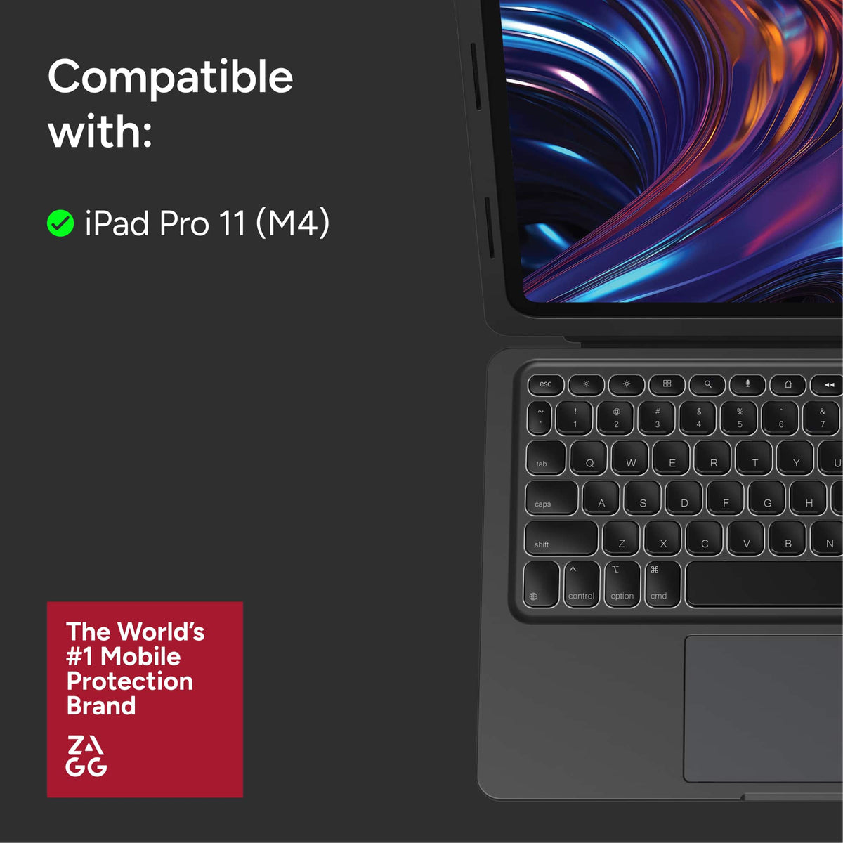 ZAGG - Pro Keys Connect Apple iPad Pro 11" (M5/M4) - Black