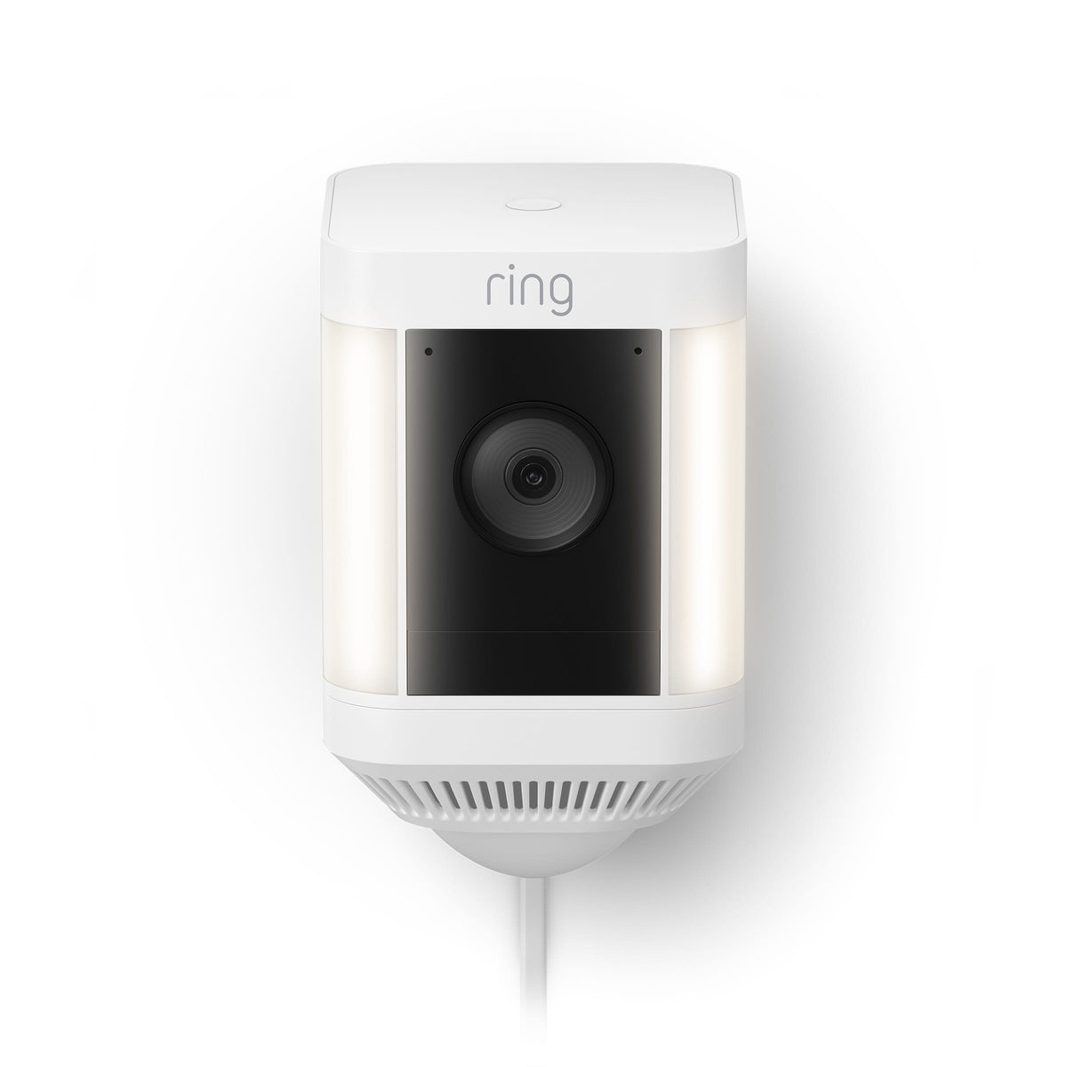 Ring - Spotlight Cam Plus Outdoor/Indoor Wireless 1080p Battery Surveillance Security Camera (2pk) - White/Black