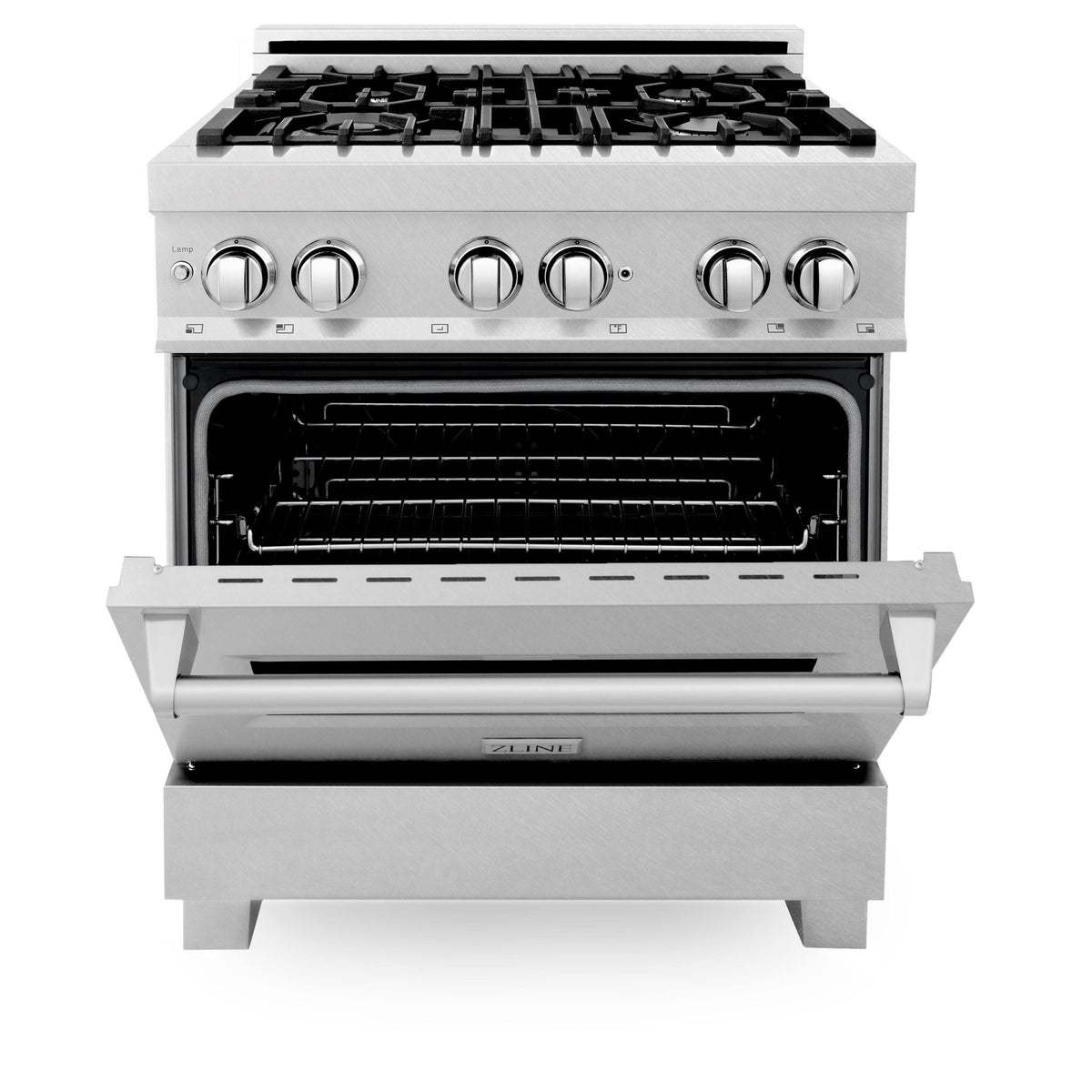 30 in. Wide 4 Burner ZLINE Legacy Dual Fuel Range (RAS-SN-30) - Satin Stainless Steel