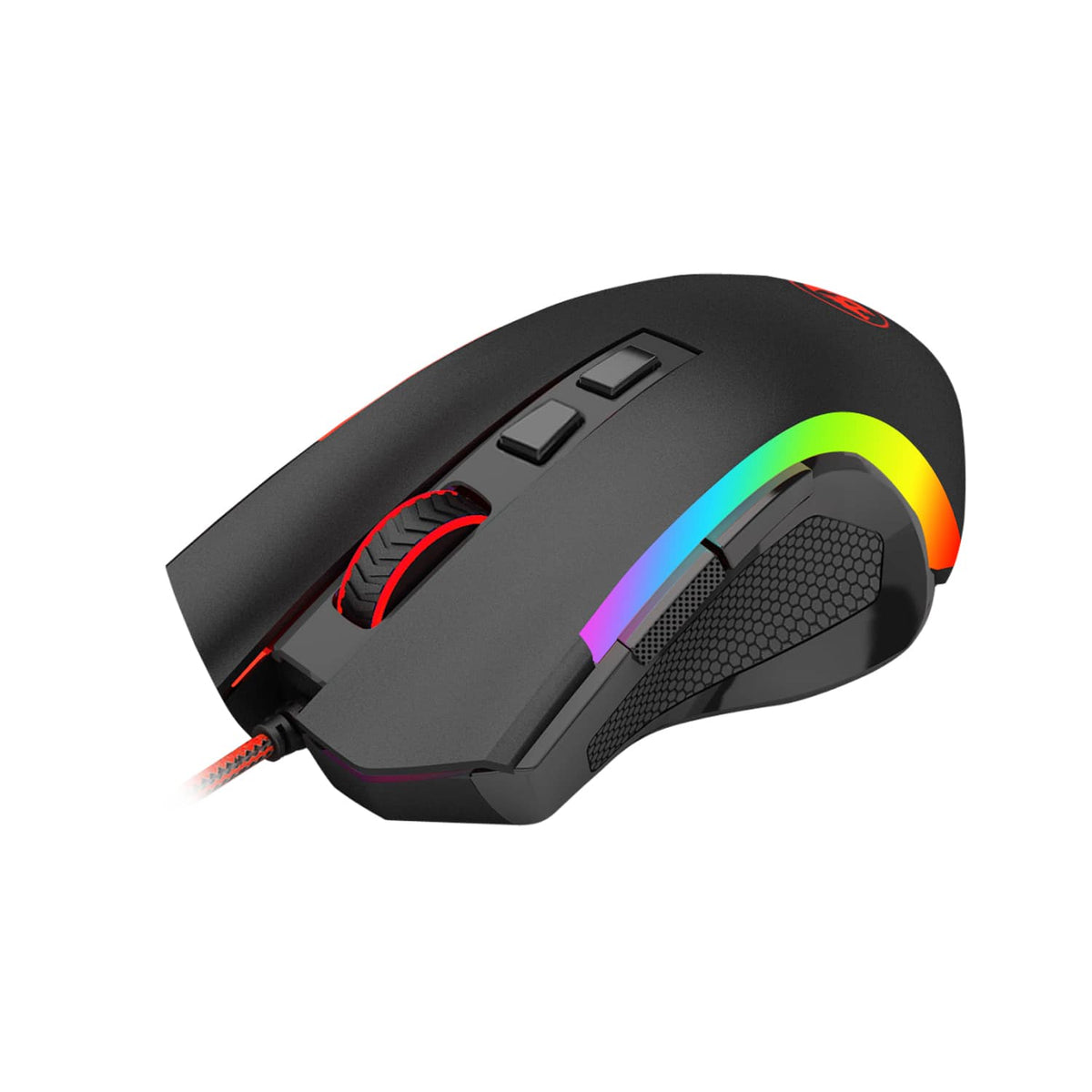REDRAGON - Griffin M607 Wired Optical Gaming Mouse - Wired - Black