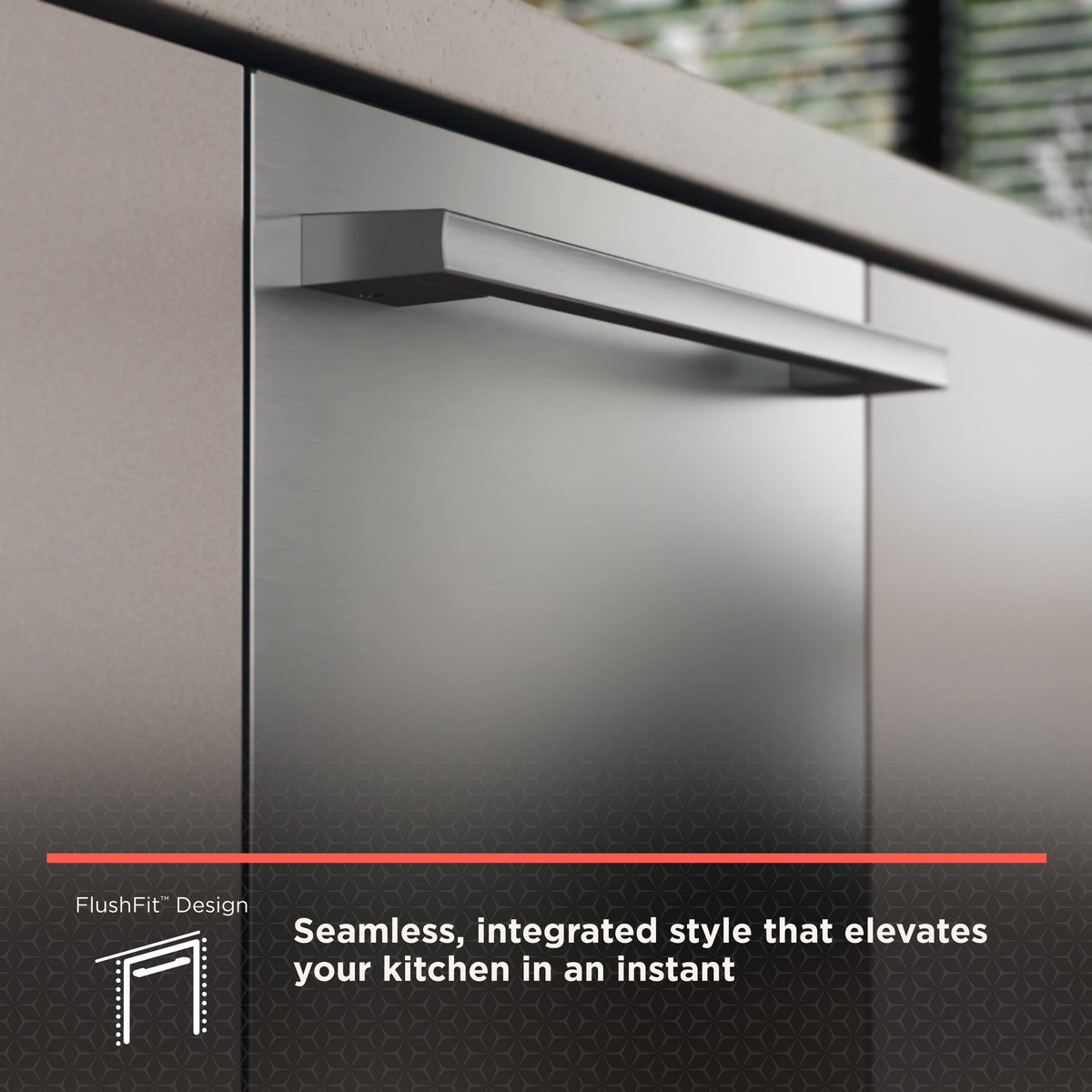 LG - STUDIO FlushFit 24-in Top Control Smart Built-In Stainless Steel Tub Dishwasher w/3rd Rack, 1 Hour Wash and Dry, 39dBA - Stainless Steel