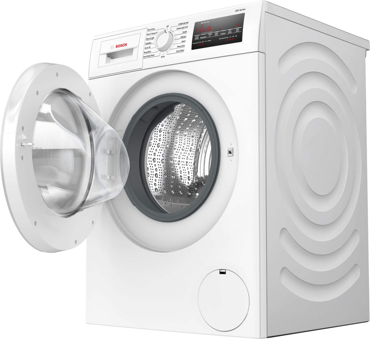 Bosch - 300 Series 2.2 Cu. Ft. High-Efficiency Stackable Smart Front Load Washer - White