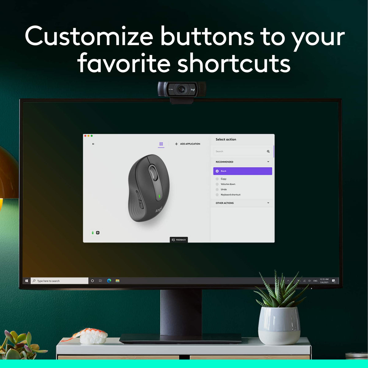 Logitech - Signature M650 Wireless Optical Mouse with Silent Clicks - Wireless - Graphite