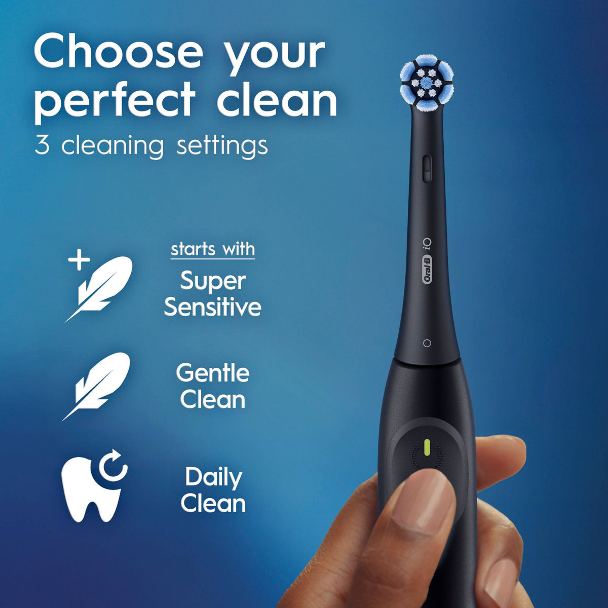 Oral-B - iO2 Rechargeable Electric Toothbrush Kit - Night Black
