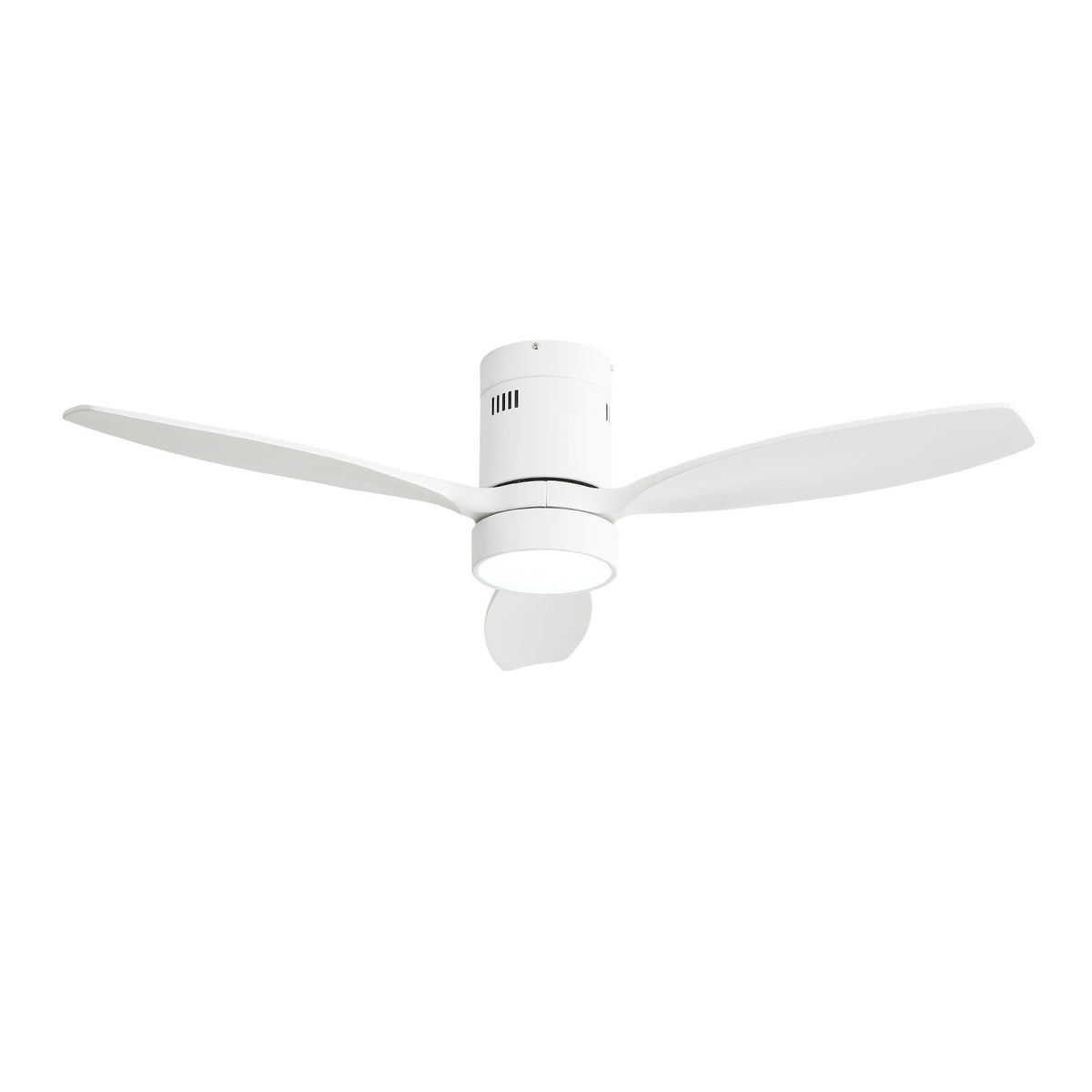 Indoor / Outdoor Ceiling Fan With Blades, Reversible DC Motor, Remote Controlled LED Light - White