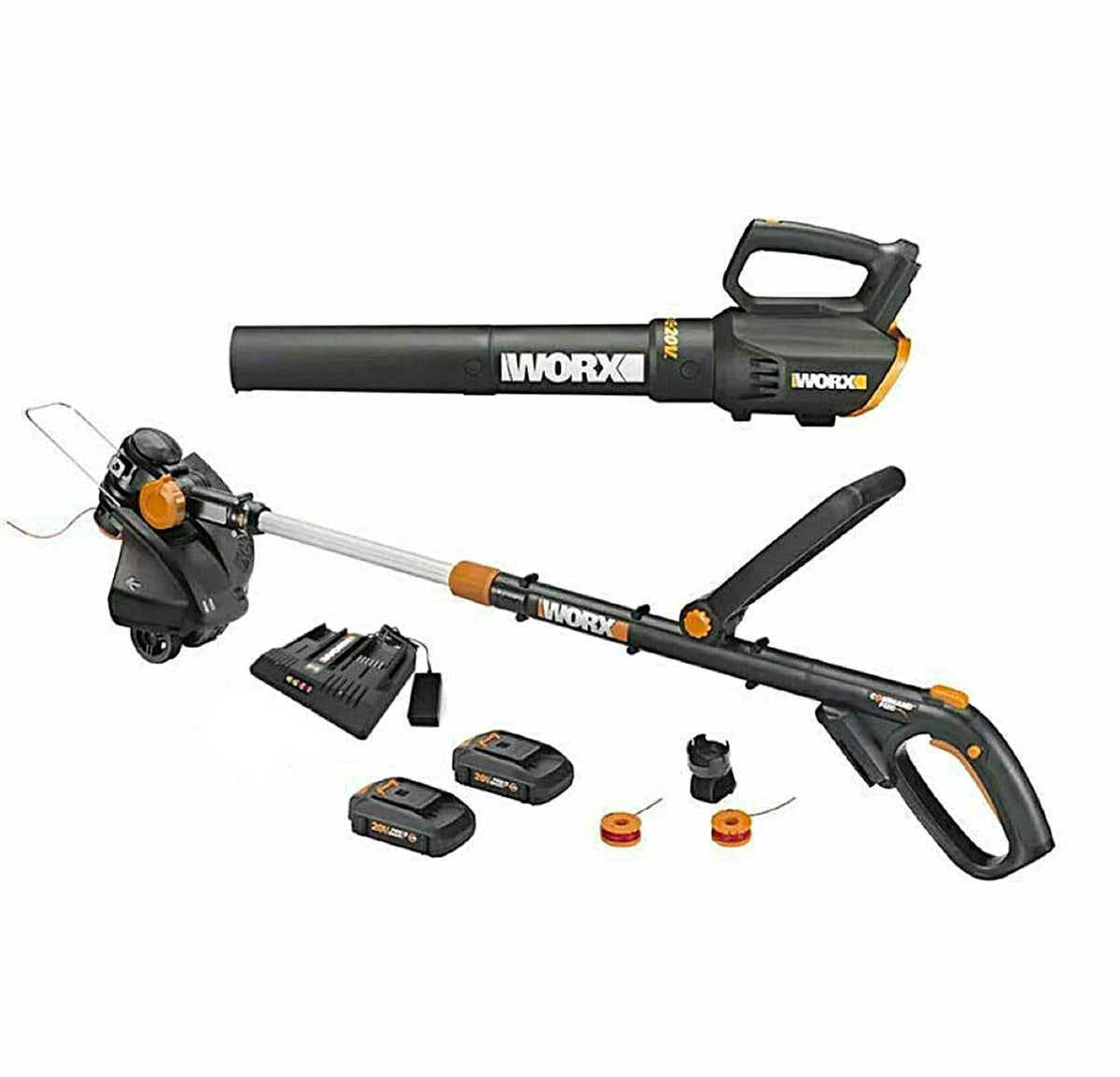 WORX - WG930.2 20V Trimmer & Blower Kit - Black
