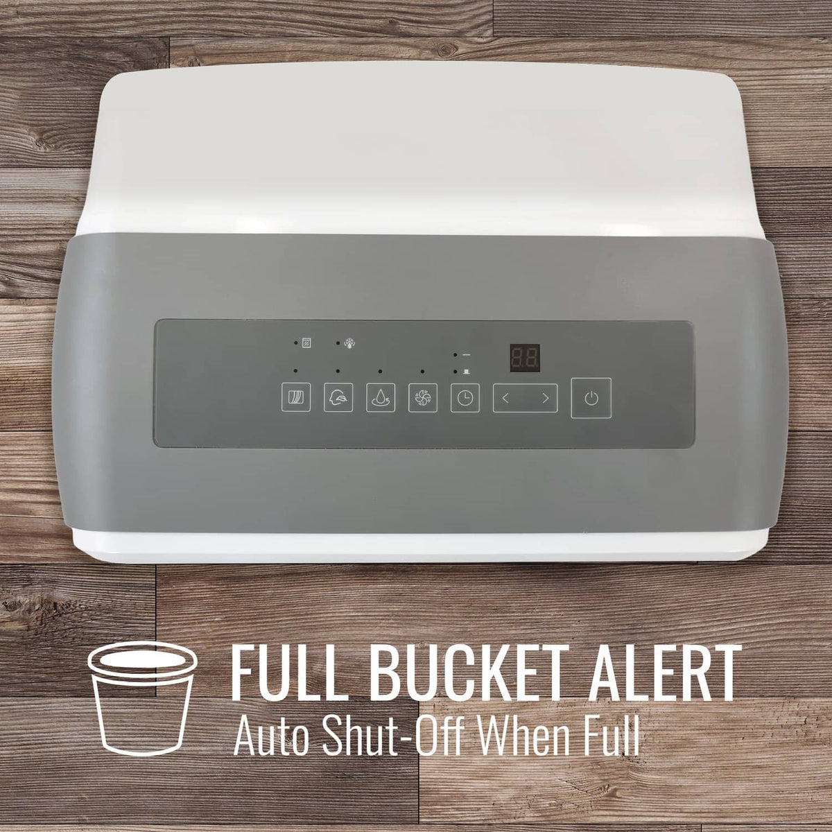 Keystone - 50 Pint 7.2 Quart Dehumidifier with Electronic Controls - White