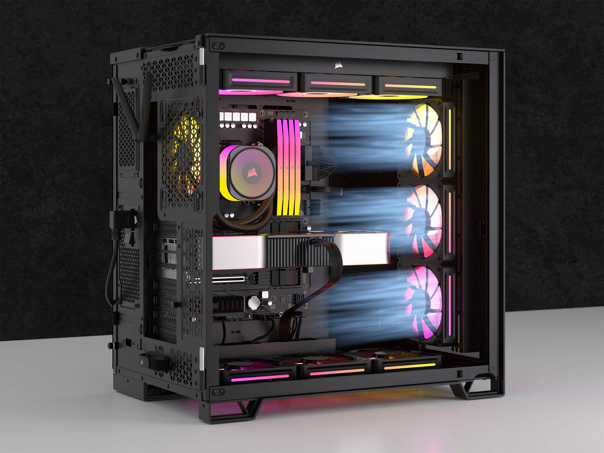CORSAIR - iCUE LINK LX120 RGB 120mm PWM Single Case Fan Expansion - Black
