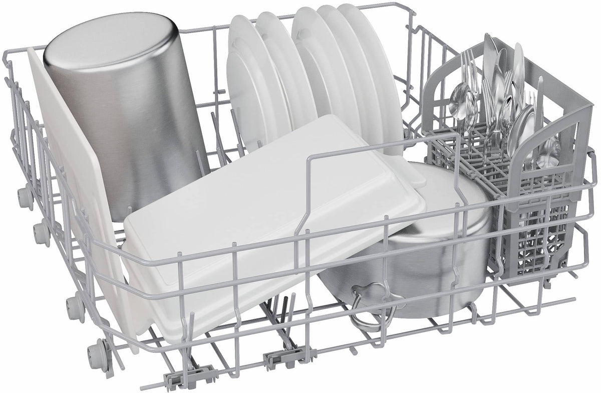 Bosch - 500 Series 24" Top Control Smart Built-In Stainless Steel Tub Dishwasher with 3rd Rack and AutoAir, 44 dBA - Stainless Steel
