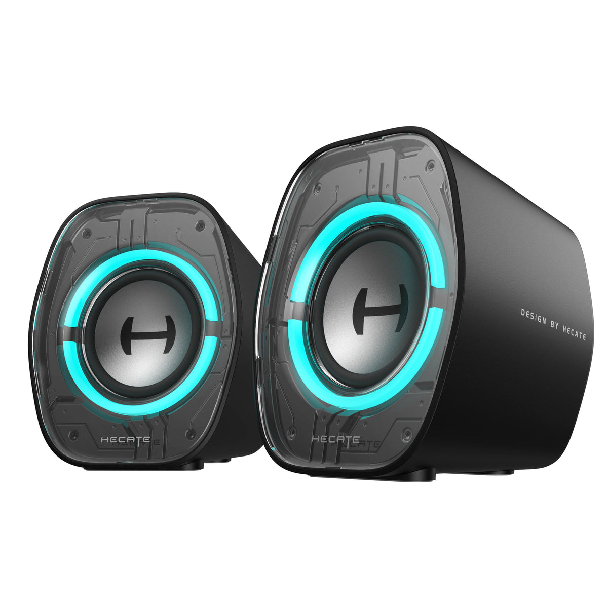 Edifier - G1000 II 2.0 Bluetooth Gaming Speakers with RGB Lighting (2-Piece) - Black