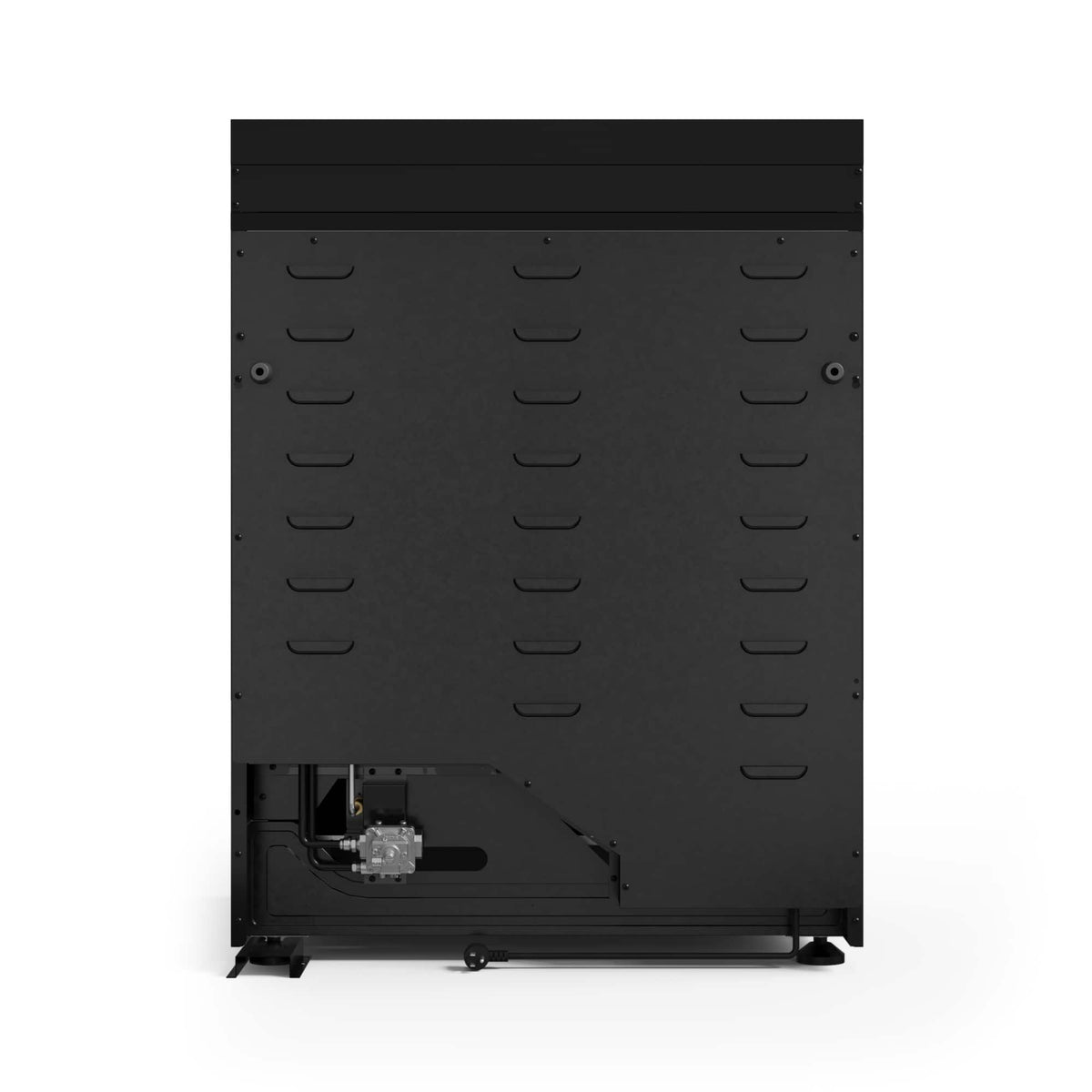 30 in. Wide 4 burner Gordon Ramsay Series by Thor Kitchen 4.55 Cu. Ft Freestanding LP Gas Range with Bronze Hardware - Black