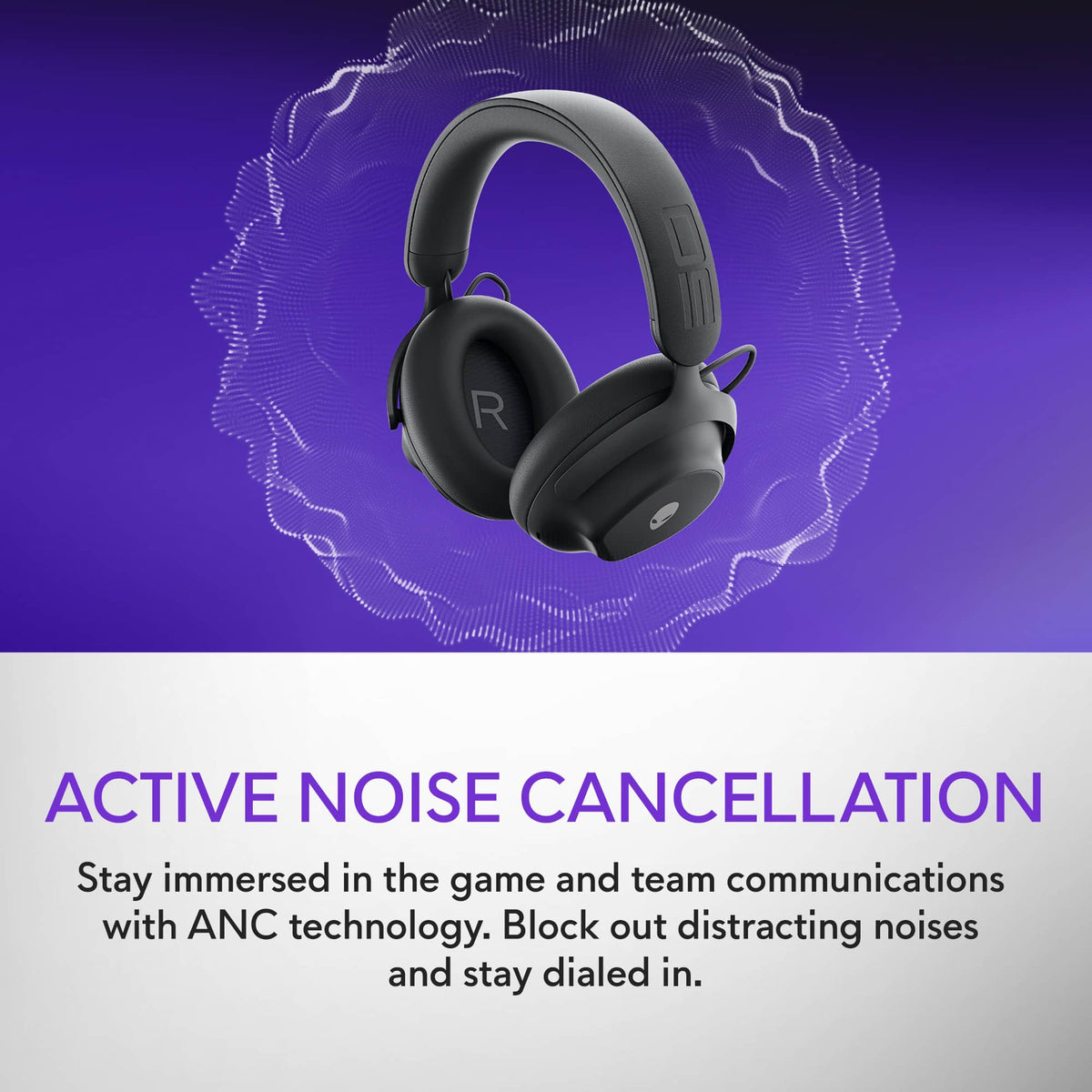 Alienware - Pro Wireless Over-the-Ear Gaming Headset for Windows, PS5, PS4, Switch and Mobile - Dark Side of the Moon