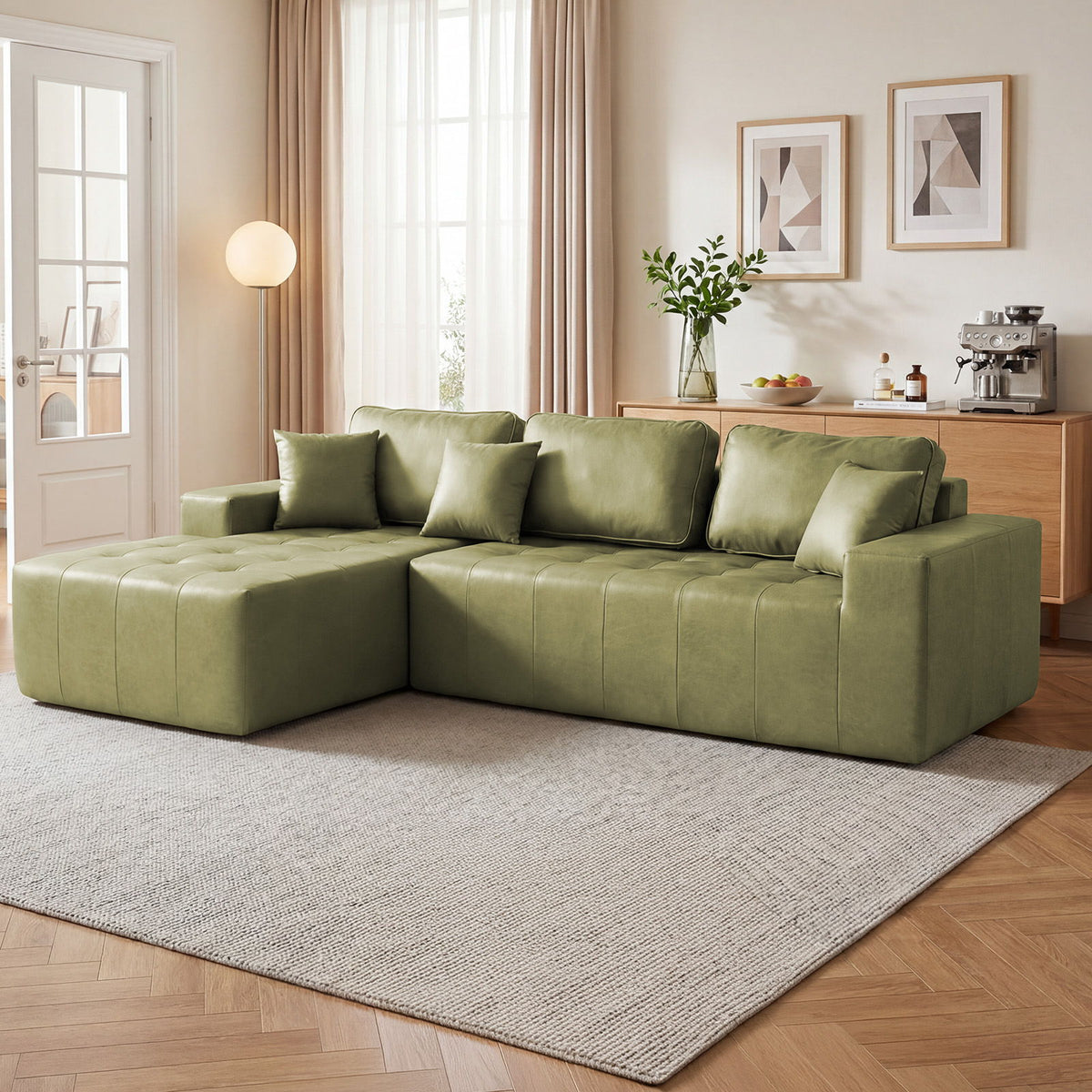 Sofá cama esquinero en forma de L