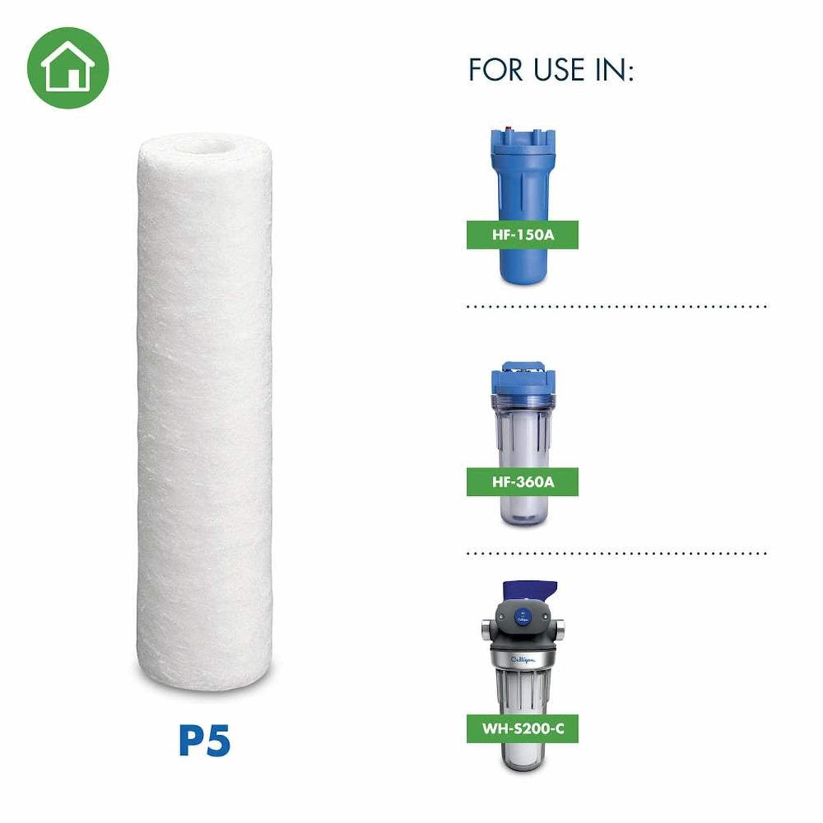 Culligan - Fine Whole home Standard 3/4" Replacement Filter 2 Pack - Brown