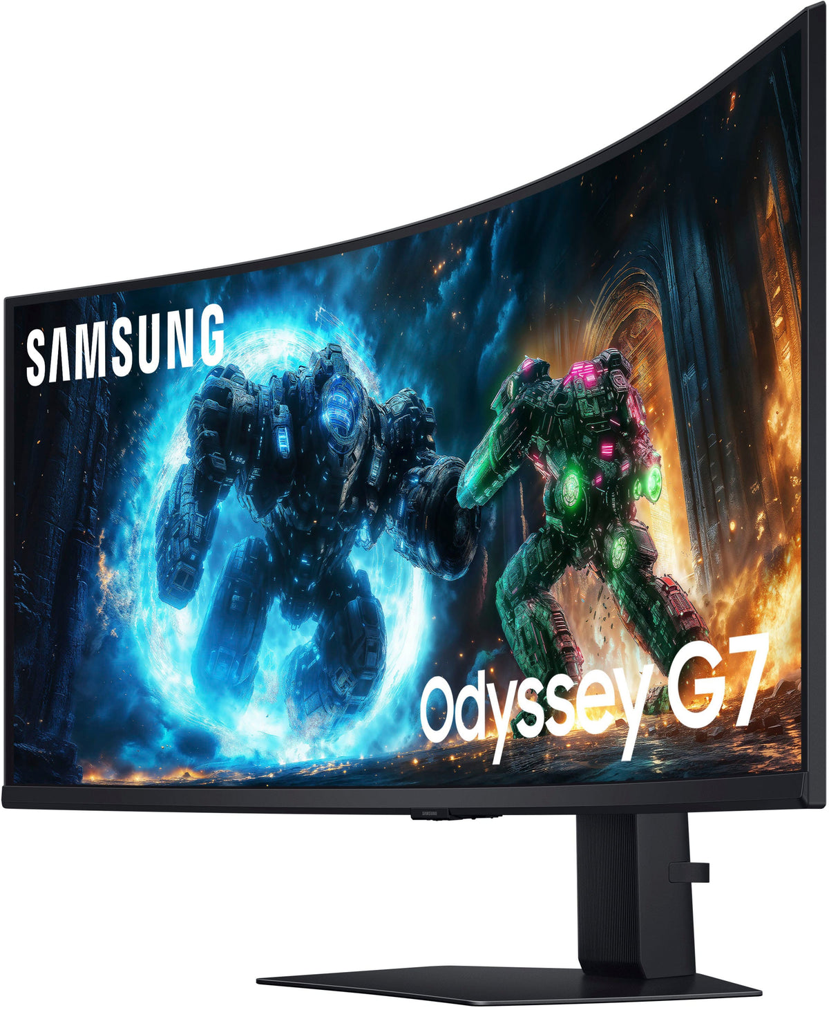 Samsung - 40" Odyssey G75F WUHD 180Hz 1ms AMD FreeSync Prem Pro Curved Gaming Monitor with HDR 600 (DisplayPort, HDMI) - Black