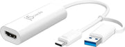 j5create - USB™ to HDMI™ Multi-Monitor Adapter, with 3.14" cable - White