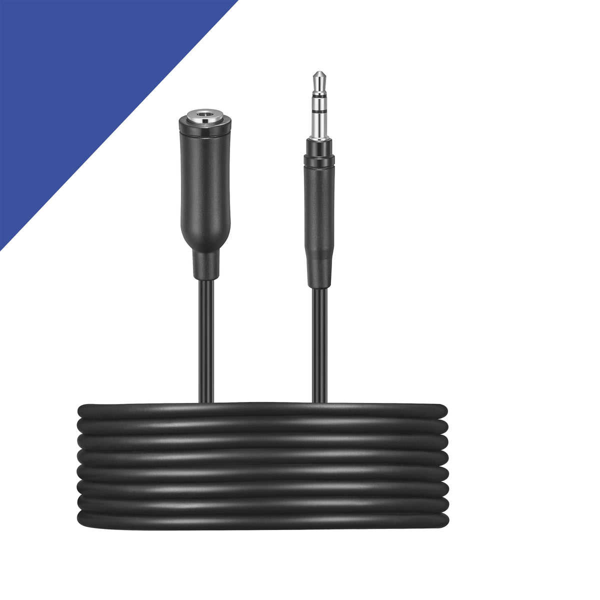 Best Buy essentials™ - 12' Headphone Extension Kit & Adapters - Black