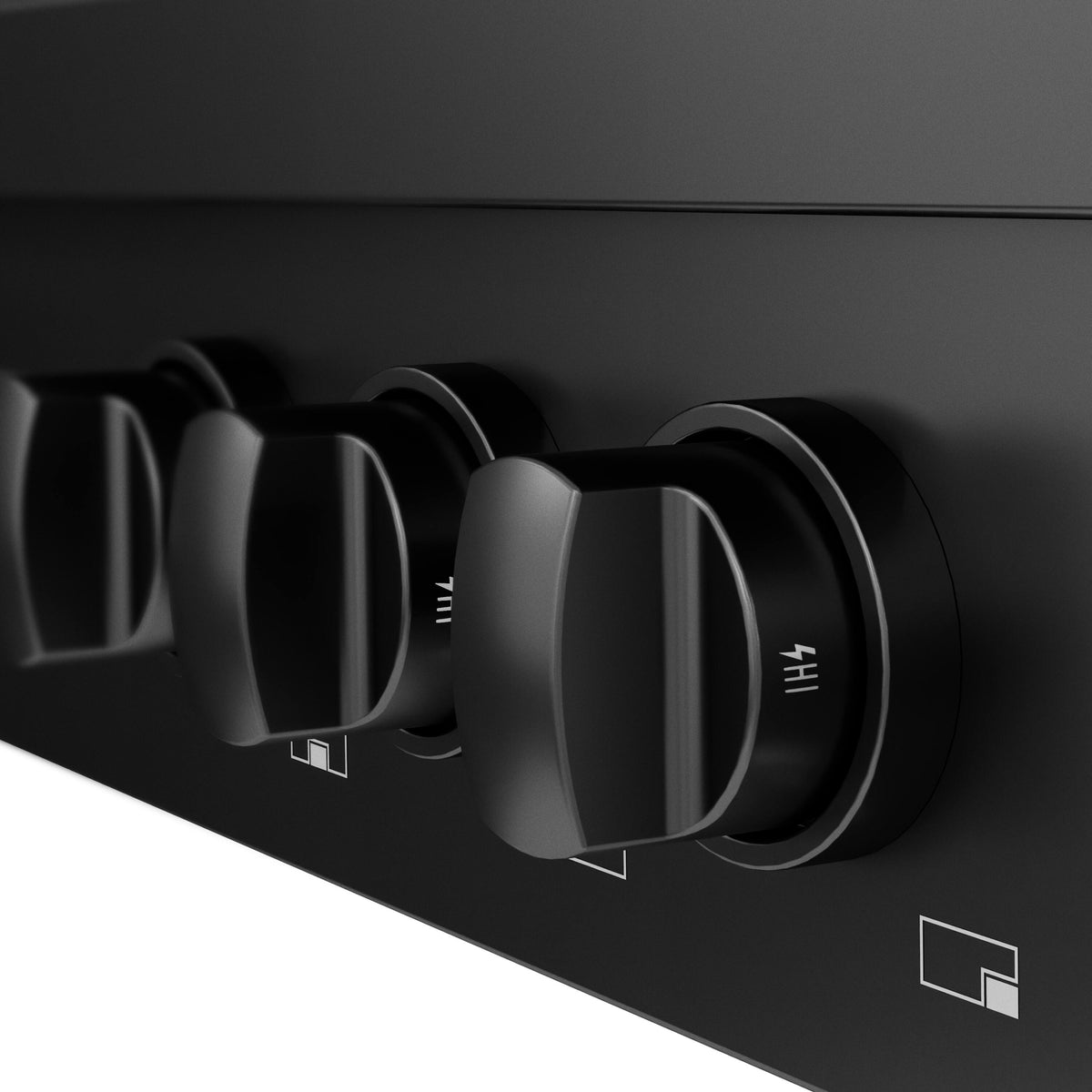 ZLINE - 36 in. Wide 6 Burner Paramount Gas Rangetop with  (SRTB-BR-36) - Black Stainless Steel