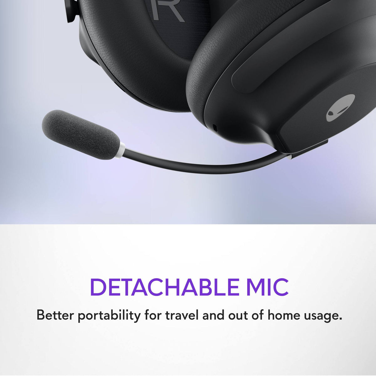 Alienware - Pro Wireless Over-the-Ear Gaming Headset for Windows, PS5, PS4, Switch and Mobile - Dark Side of the Moon