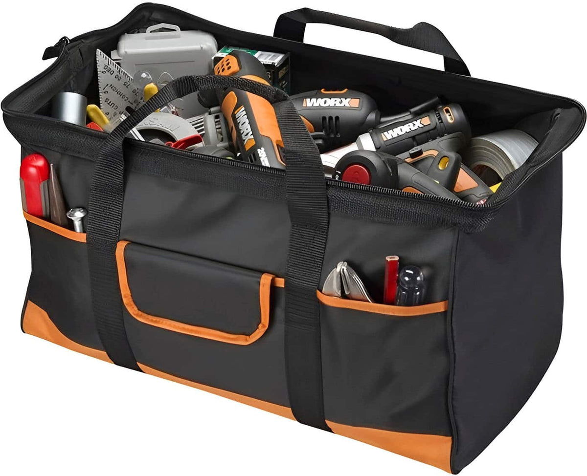 WORX - Large Zippered Tool Tote - Black