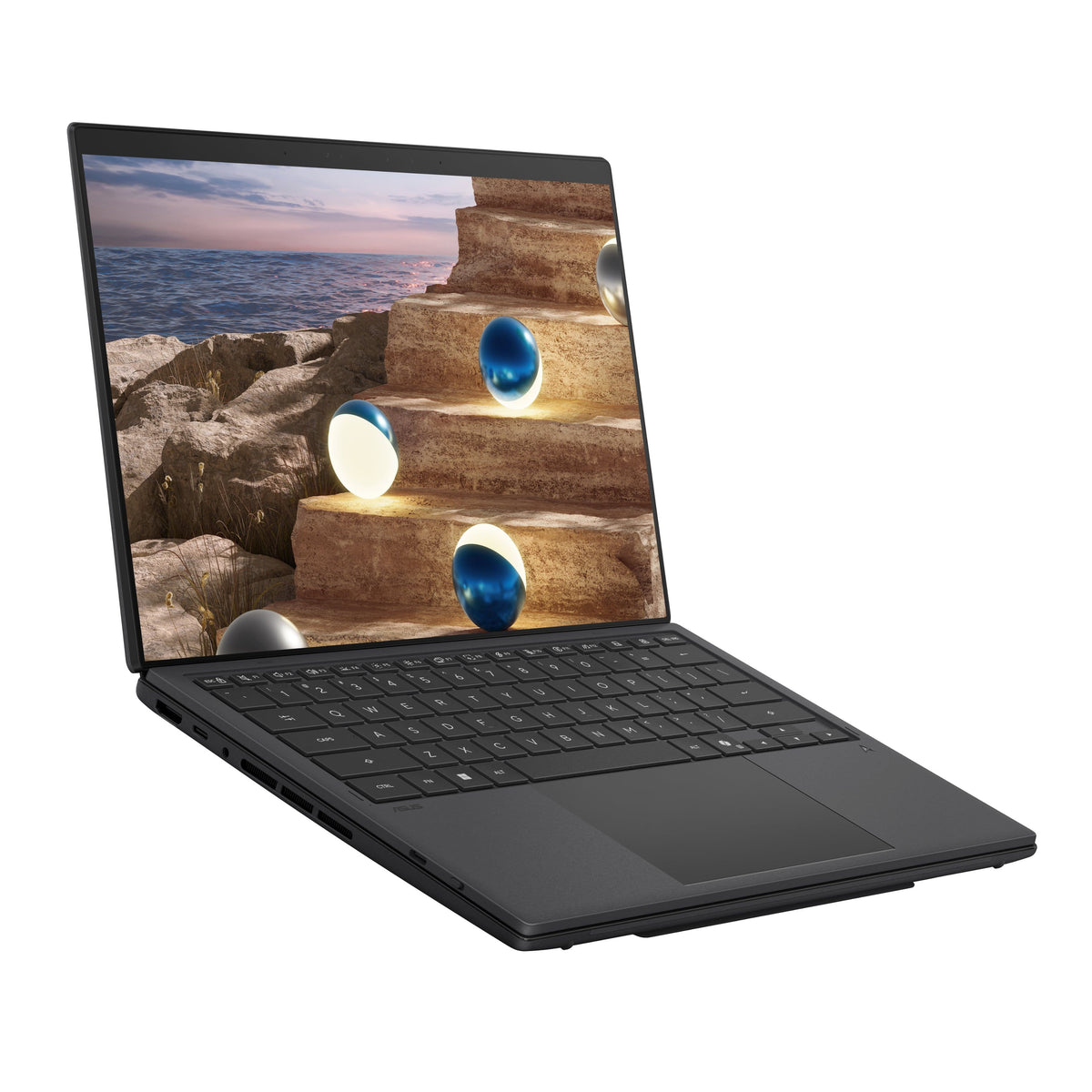 ASUS - Zenbook Duo Dual 14" 3K OLED Touch Laptop - Intel Core Ultra 9 386H - 32GB Memory - 1TB SSD - Moher Gray