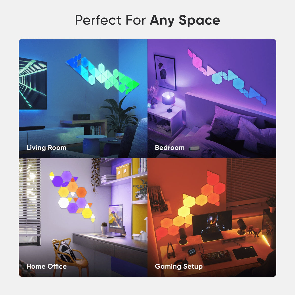 Nanoleaf - Shapes Triangles Expansion Pack (3 Panels) - Multicolor