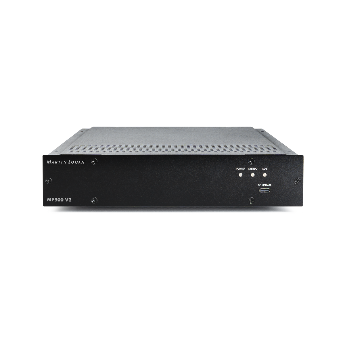 MartinLogan - MP500 V2 Multi-Purpose 500W 2-Channel Stereo Amplifier with Built-In DSP Stereo/Bridgeable - Black