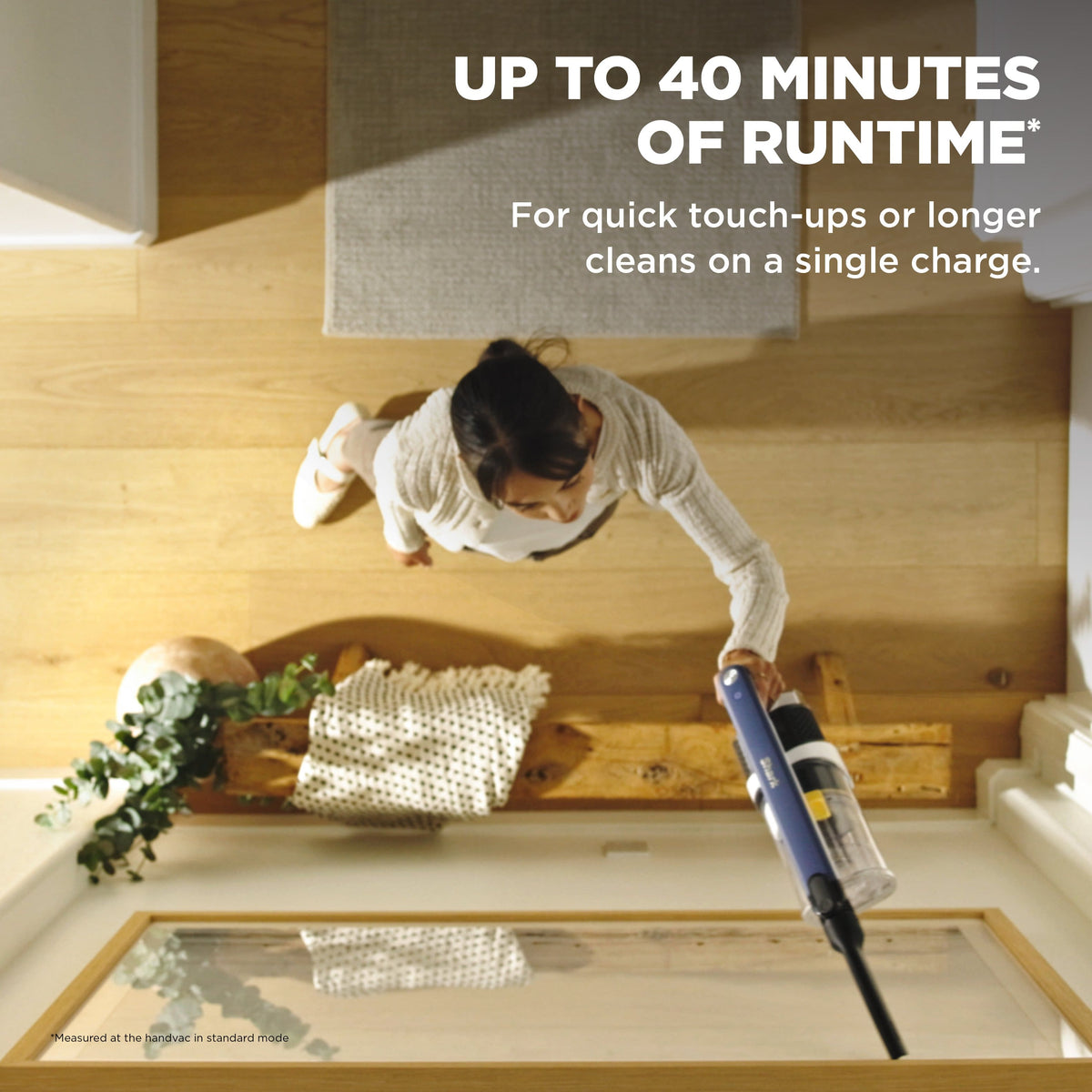 Shark - Cordless Pet, Cordless Stick vacuum with XL Dust Cup and LED Headlights, up to 40 min Runtime - Moonlight Blue