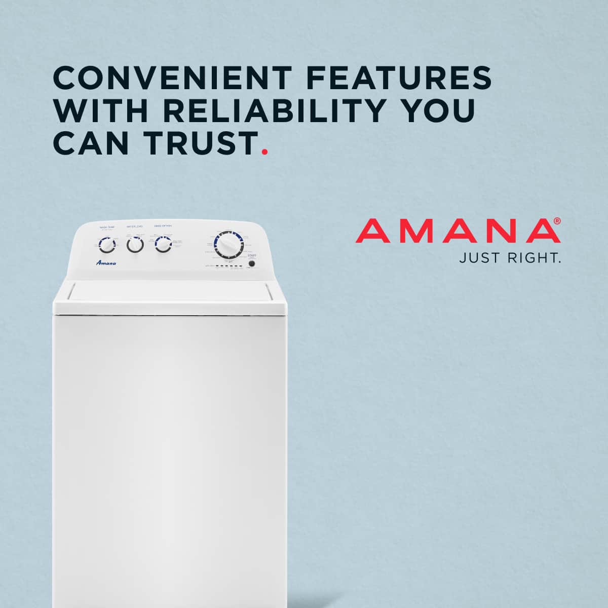 Amana - 3.8 Cu. Ft. High Efficiency Top Load Washer with with High-Efficiency Agitator - White