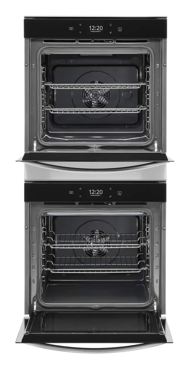 Whirlpool - 24 in. Built-In Double Electric Convection Wall Oven with WiFi - Stainless Steel