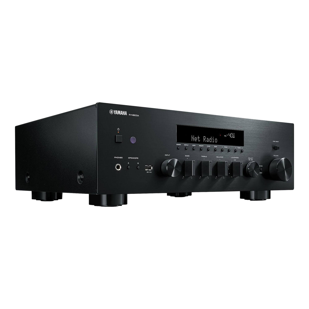 Yamaha - Bluetooth 120-Watt 2.0-Channel Network Stereo Receiver with Remote - Black