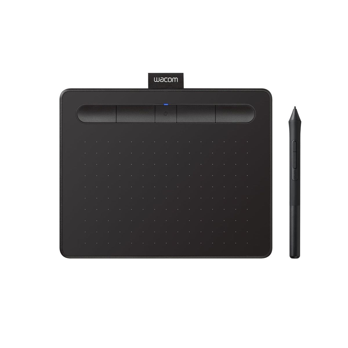 Wacom - Intuos Small Bluetooth Graphics Drawing Tablet, Includes Training & Software; Works w/ Chromebook Mac Android & Windows - Black