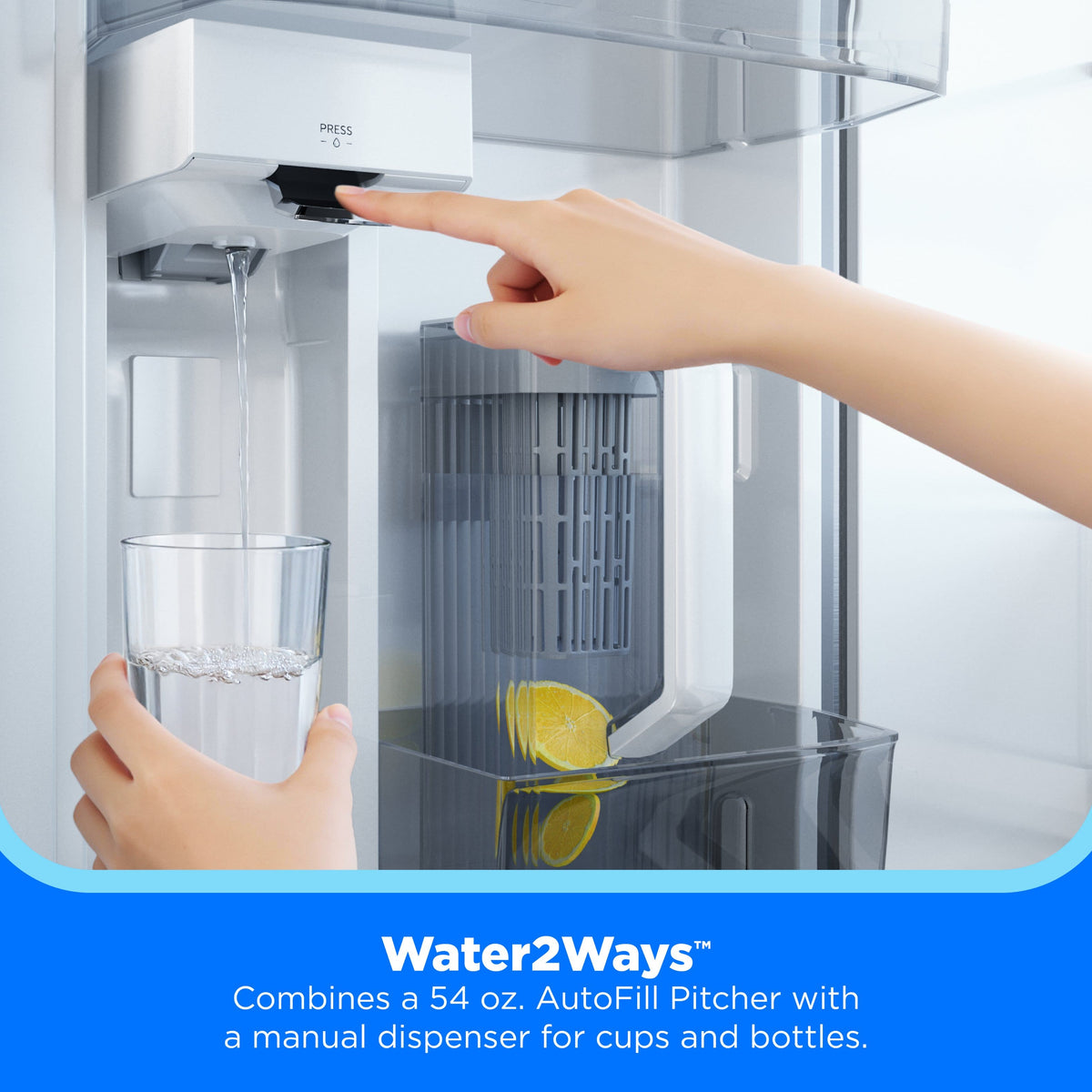 Midea - 32 cu. ft. Standard-Depth PLUS™ French Door Refrigerator + Water2Ways™ + Dual Icemaker + Extra-Large Capacity - Stainless Steel