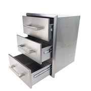 Coyote Outdoor Living - 18" Three Drawer Cabinet - Stainless Steel