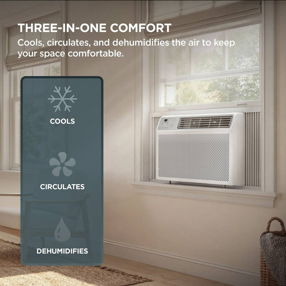 TCL - 450 Sq. Ft. 10,000 BTU Smart Window Air Conditioner - White