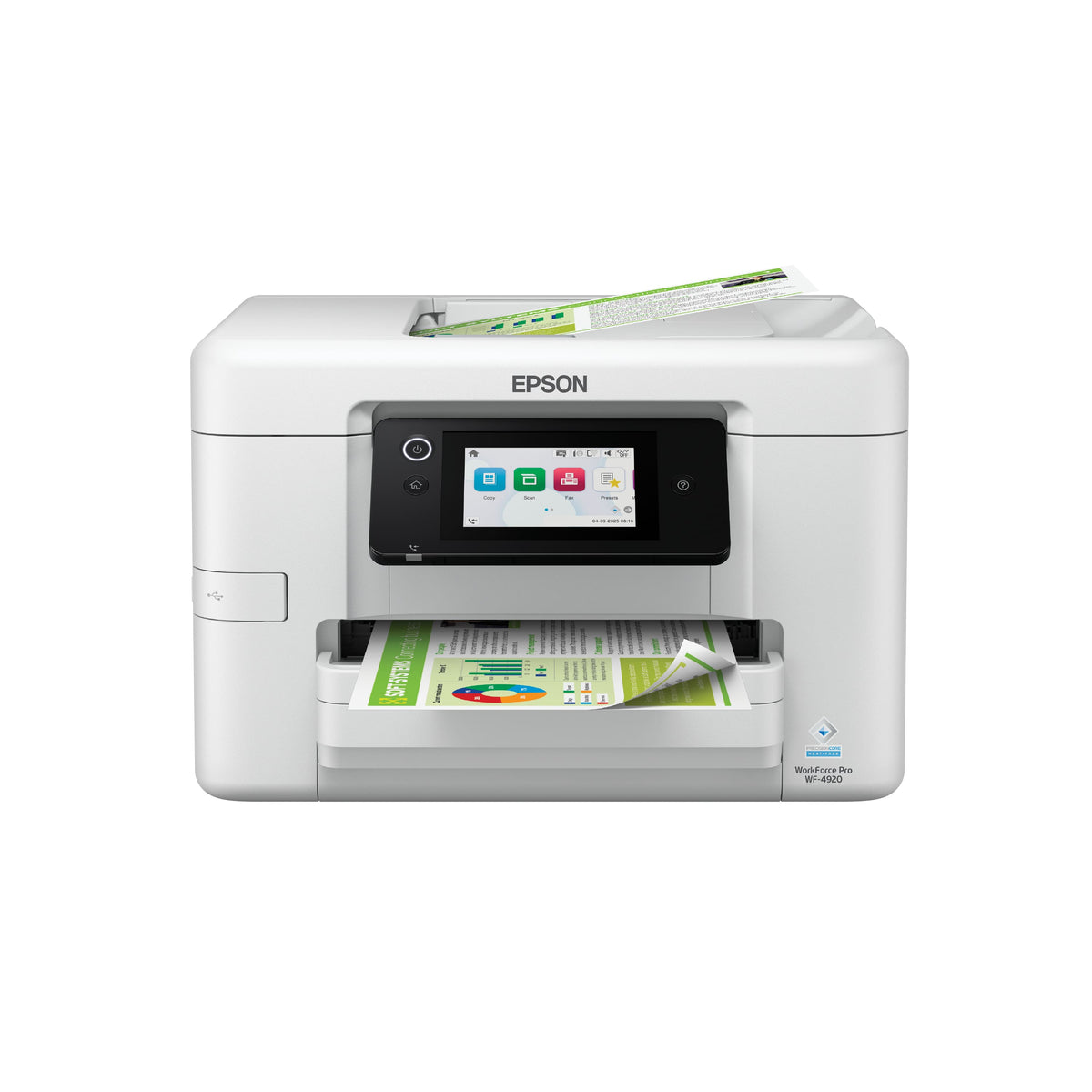 Epson - WorkForce Pro WF-4920 Wireless Color All-in-One Inkjet Printer (C11CM02201) - White
