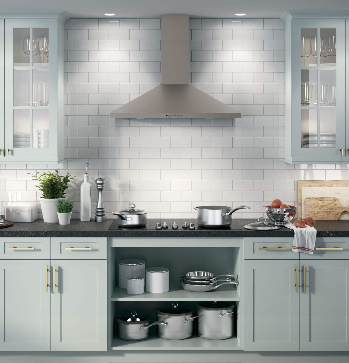 GE - 36 inches - Convertible - Wall Range Hood - Slate
