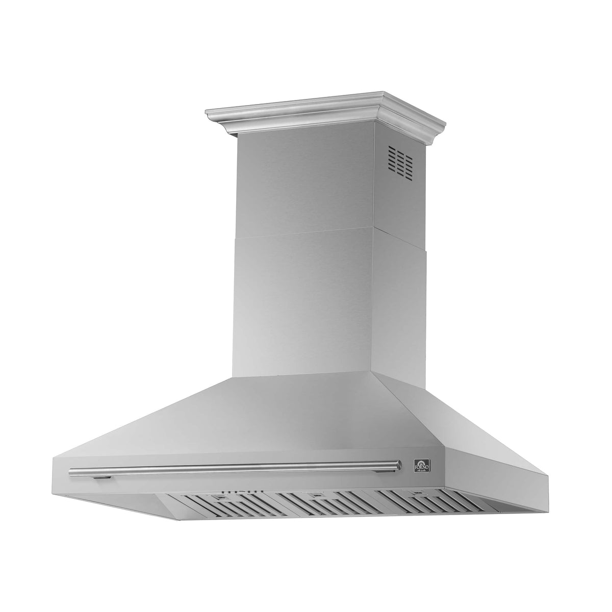 Forno Appliances - 48 inches - Externally Vented & Recirculating - Wall Range Hood - Silver
