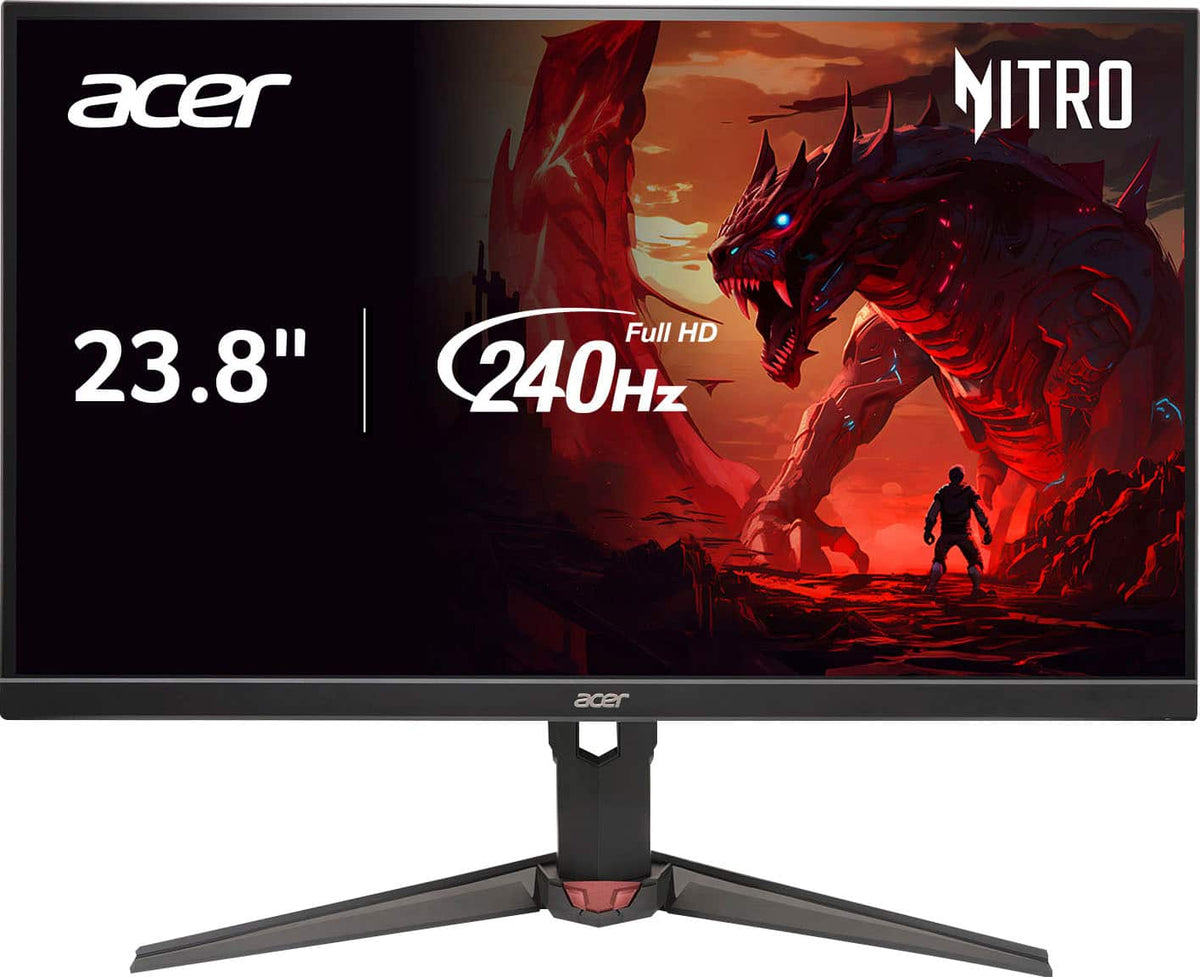 Acer - Nitro XV240Y W3biipr 23.8" IPS LED  AMD FreeSync Premium Gaming Monitor - 240Hz Up to 0.5ms (DisplayPort, 2 x HDMI) - Black