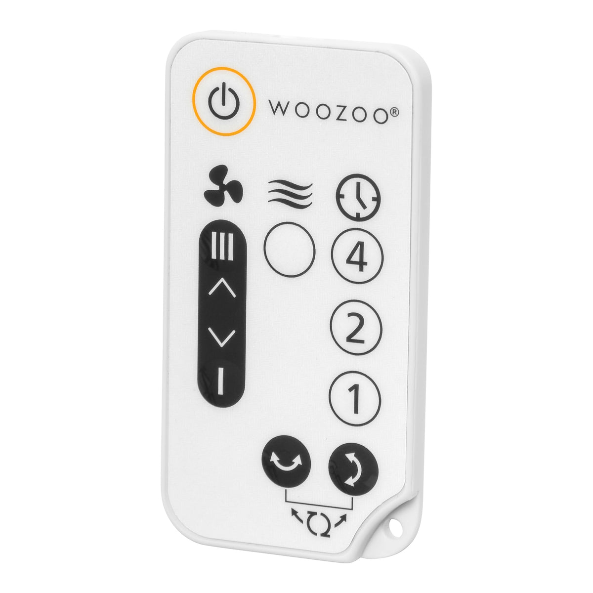 WOOZOO - Compact Globe Oscillating Fan w/ Remote - 5 Speed - White