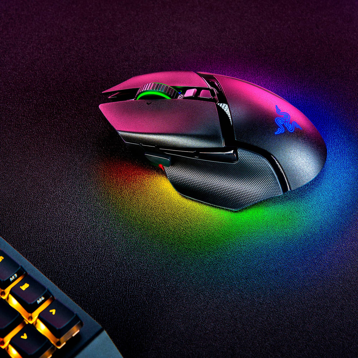 Razer - Basilisk V3 Pro Optical Gaming Mouse with HyperScroll Tilt Wheel - Wireless - Black